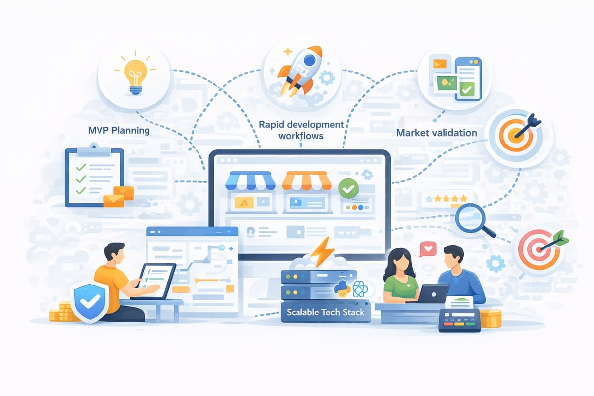 Startup MVP Development illustration