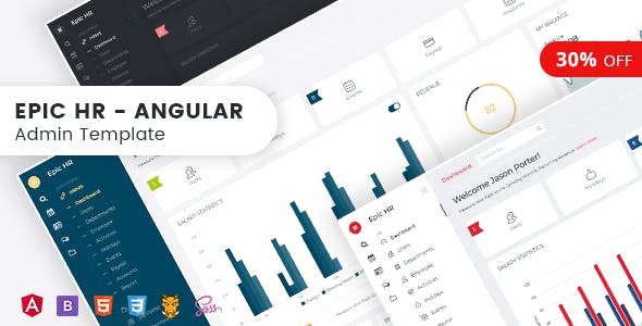 Epic UI - HR Angular Admin Dashboard Template & UI KIT