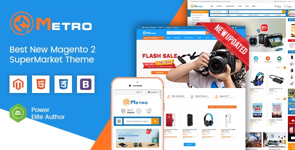 Metro - Multipurpose Responsive Magento 2 MarketPlace Theme