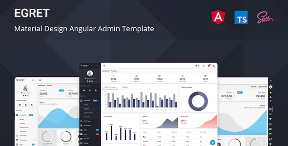 Egret - Angular 11+ Material Design & HTML Admin Template